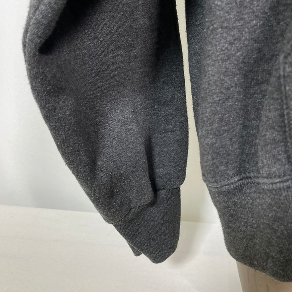 Boeing Charcoal Gray Script Winged Hoodie Sweatshirt Women's LARGE - Picture 4 of 11